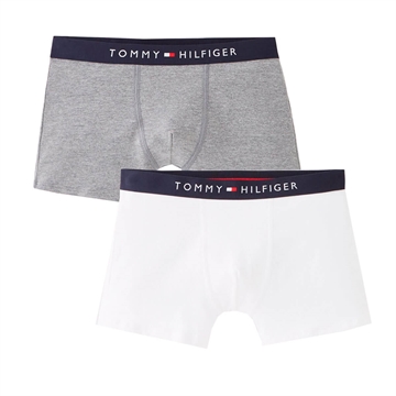 Tommy Hilfiger Boys 2P Trunk 0341 White/Grey Heather 